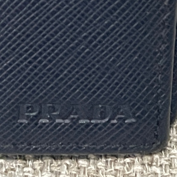 Authentic PRADA Men's Saffiano Leather Bi-Fold Long Wallet- Black - Picture 3 of 14